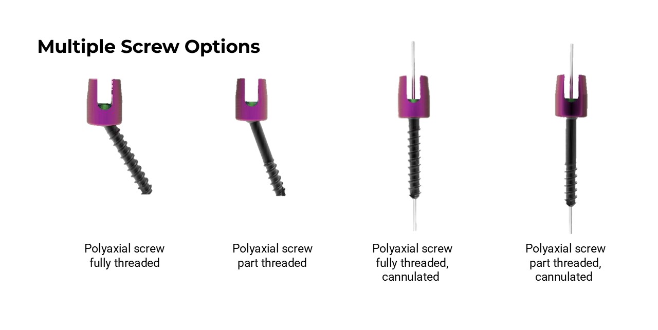 Occipital screw connectors - OCT System Components
