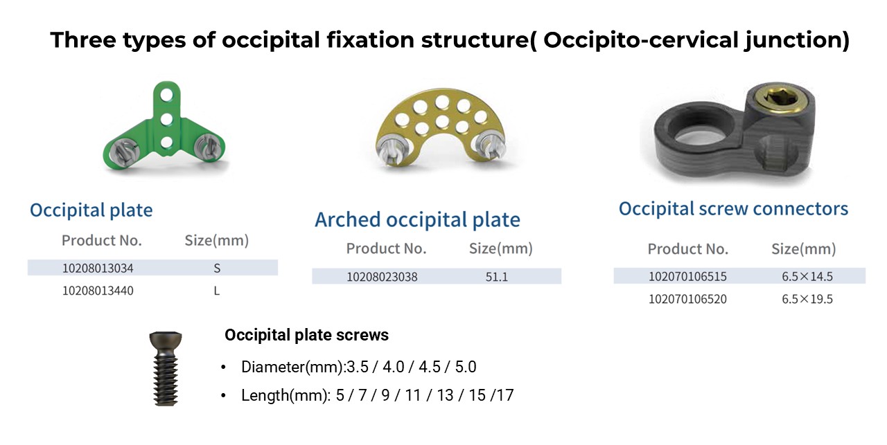 Occipital plate screws - OCT System Components